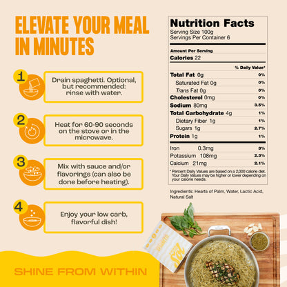 Hearts of Palm Spaghetti 